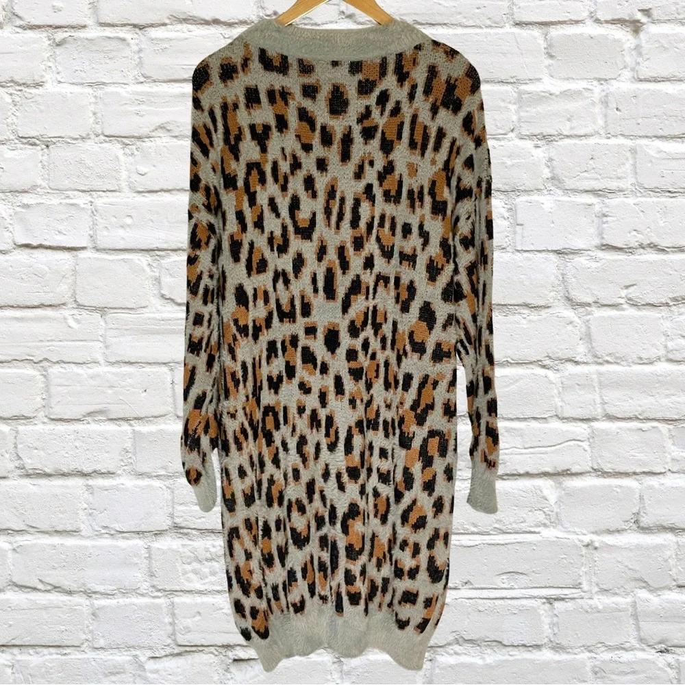 Net.153 Animal Print Sweater Dress - Picture 2 of 4